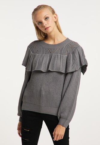 myMo ROCKS Pullover in Grau: predná strana