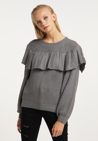 Pull-over myMo ROCKS en gris : devant