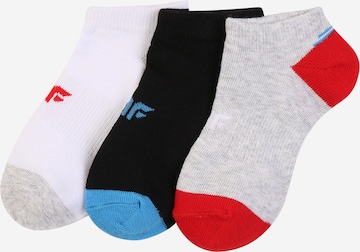 4F Athletic Socks in Grey: front