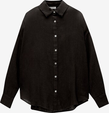 Pull&Bear Bluse in Schwarz: predná strana