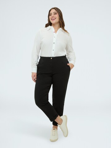Regular Pantalon Fiorella Rubino en noir