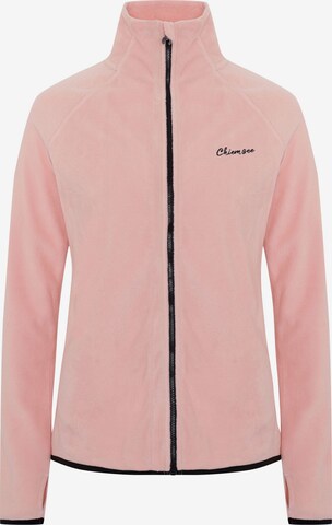 CHIEMSEE Fleece Jacket in Pink: front