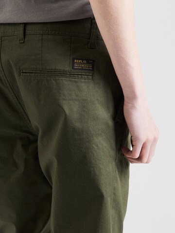 REPLAY Slim fit Chino Pants in Green