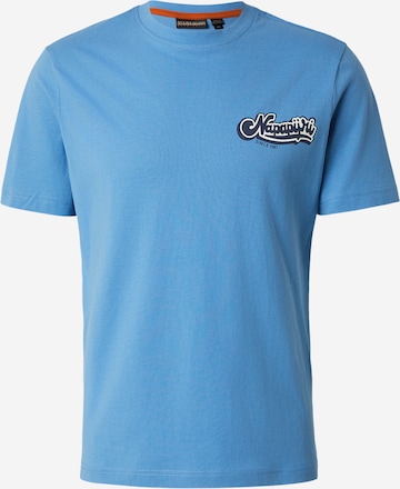 NAPAPIJRI Koszulka 'S-ZINC' w kolorze niebieski: przód