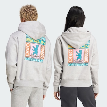 ADIDAS SPORTSWEAR Спортен суитшърт 'Berlin Bear' в сиво: отпред
