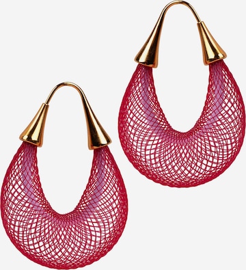 Gretchen Ohrringe 'Vlum Loop' in Pink: Vorderseite