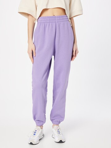 ADIDAS ORIGINALS Tapered Pants 'Essentials Fleece' in Purple: front