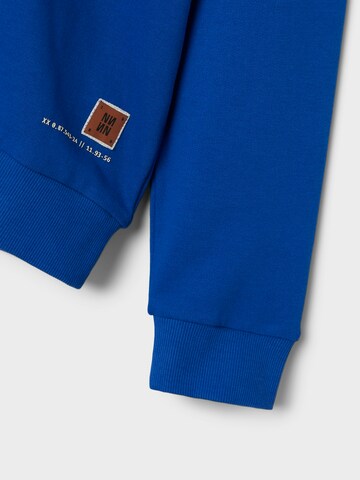 NAME IT Sweatshirt 'NKMOBANDO' in Blauw