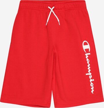 Pantalon Champion Authentic Athletic Apparel en rouge : devant