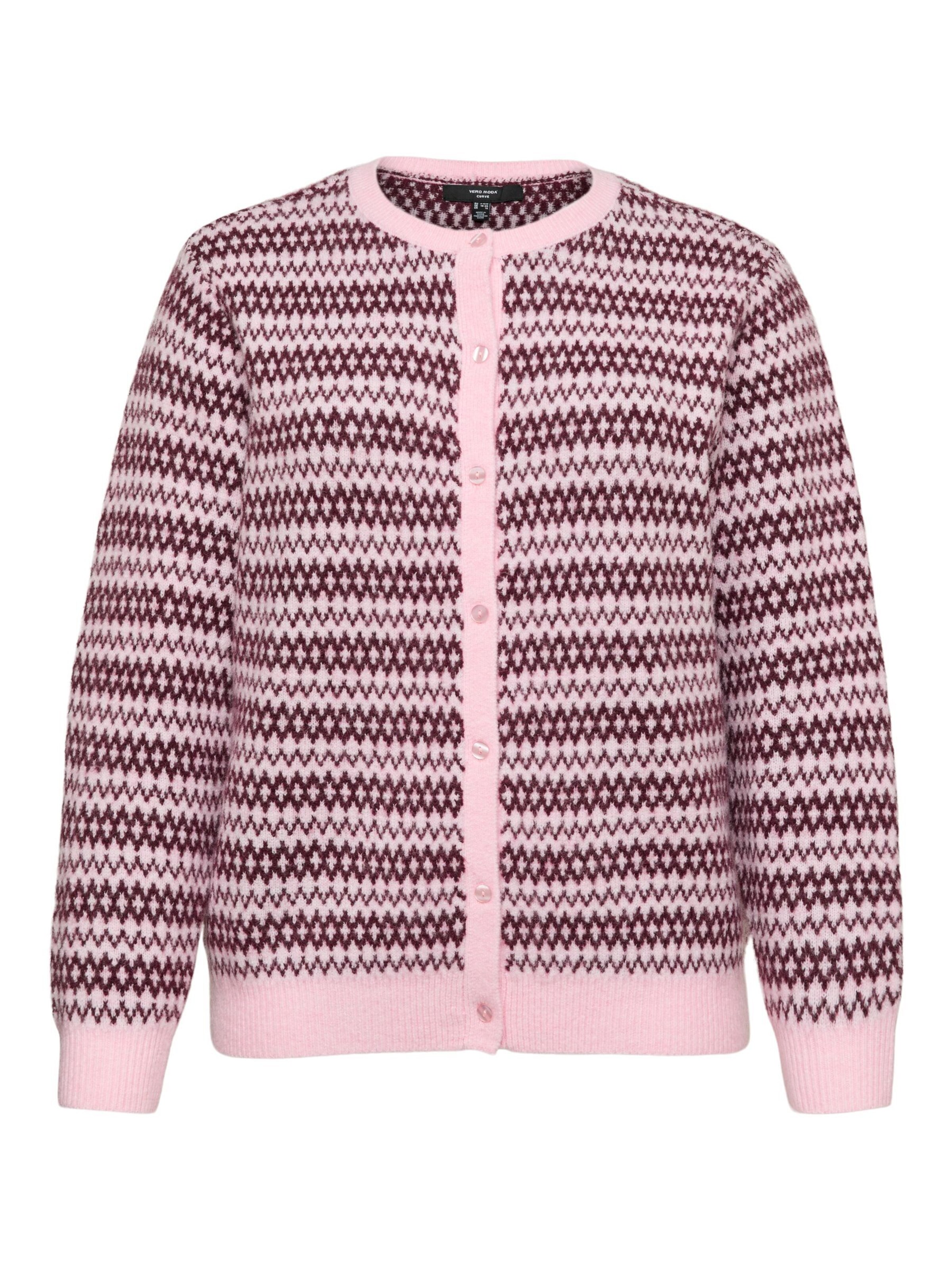 Giacchetta 'VMCbirch' di Vero Moda Curve in rosa: frontale