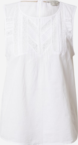 ESPRIT Блуза в бяло: отпред