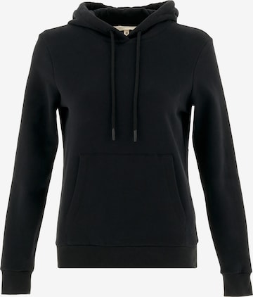 Organication Sweatshirt in Schwarz: Vorderseite