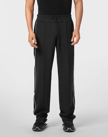 Plein Sport - Loosefit Pantalón en negro: frente
