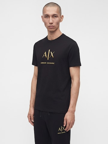 ARMANI EXCHANGE Тениска в черно