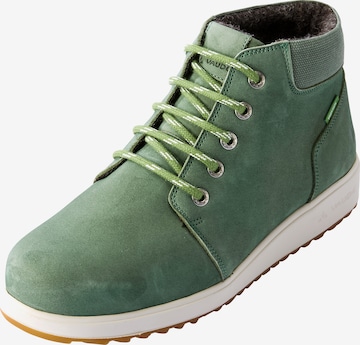 VAUDE Lace-Up Ankle Boots 'UBN Solna Mid 3.0' in Green: front