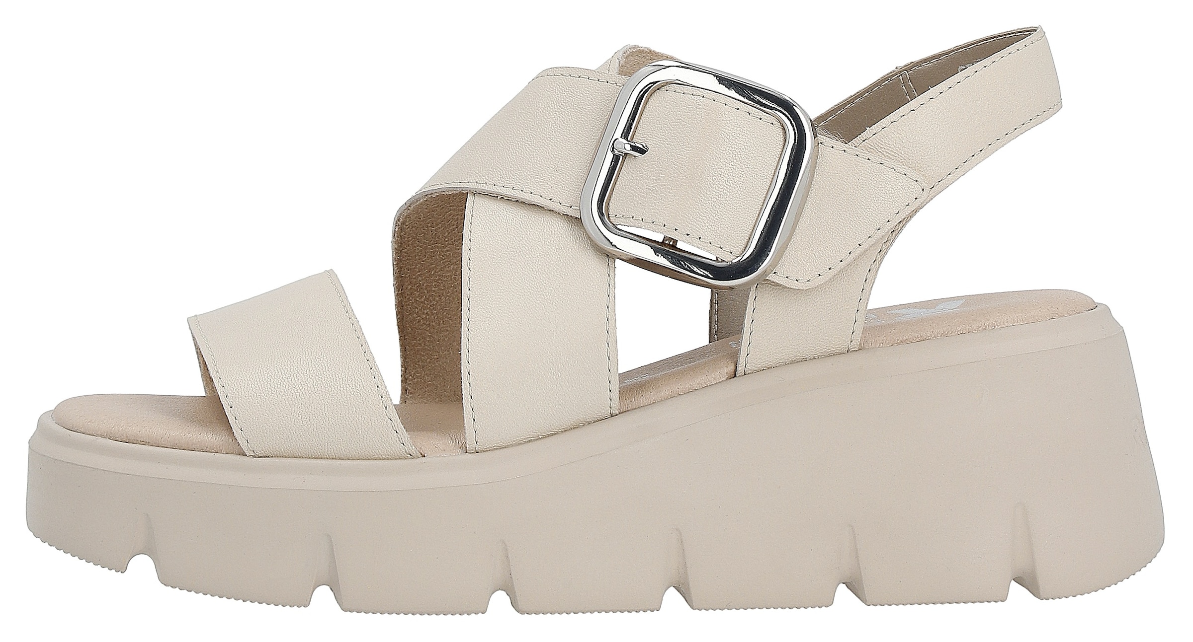 Rieker Sport Sandale 'Evolution' in Beige: Vorderseite