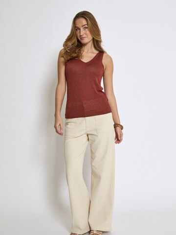 Top in maglia 'Carli' di minus in rosso