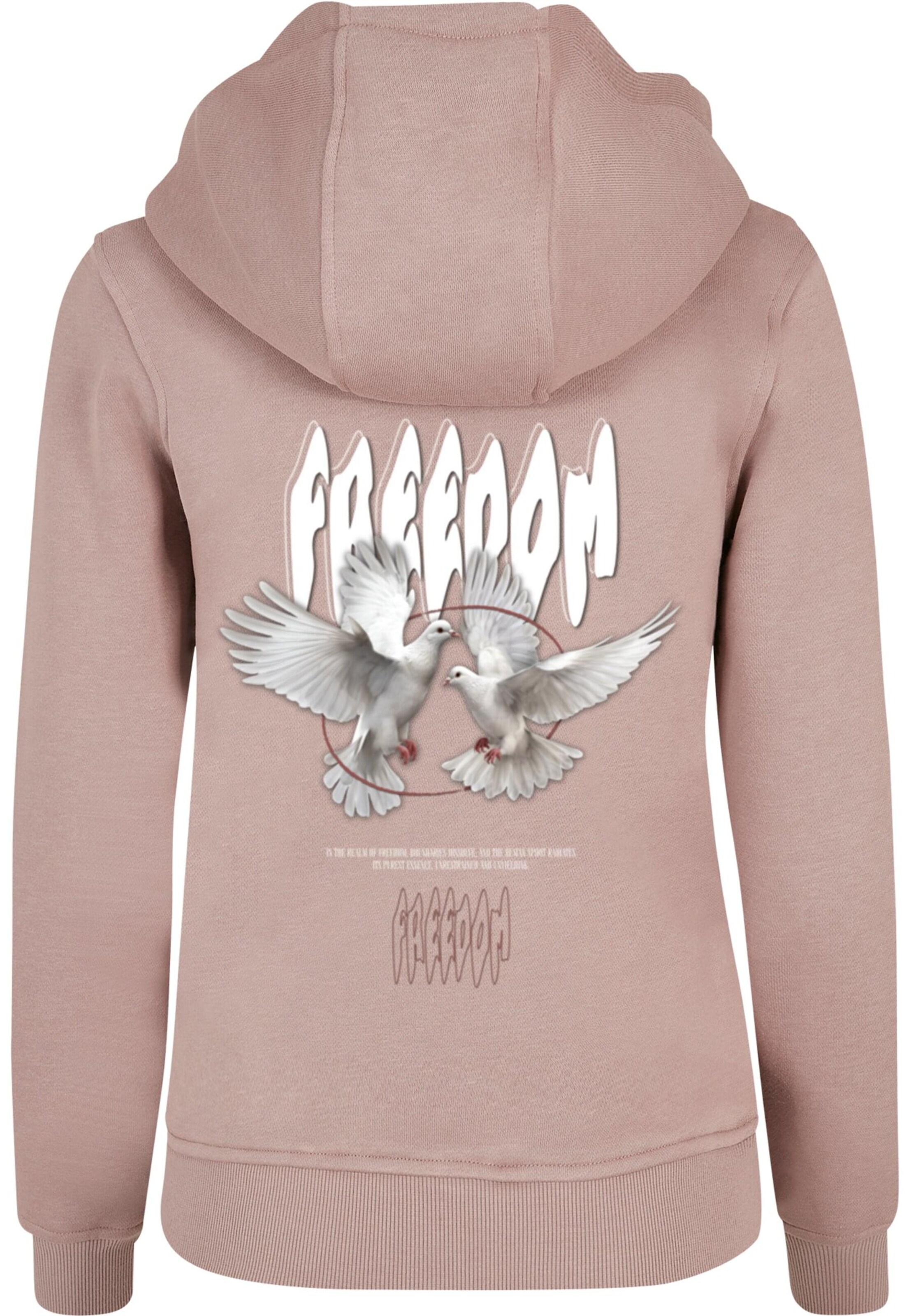 Merchcode Sweatshirt 'Birds Of Peace' in Pink