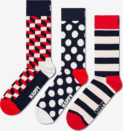 Happy Socks Sokker i navy / rød / hvid, Produktvisning