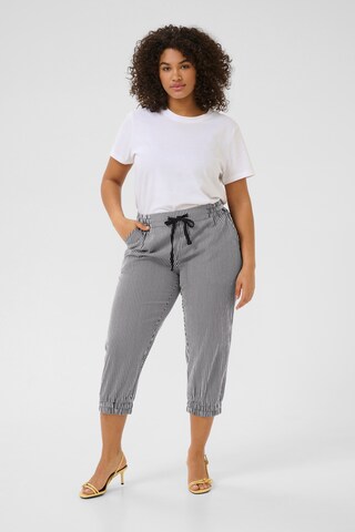 Effilé Pantalon 'Nana' KAFFE CURVE en bleu