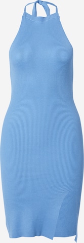 Urban Classics Stickad klänning i blå: framsida