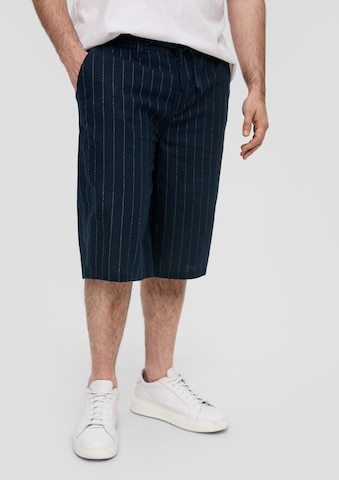 s.Oliver Men Big Sizes Loose fit Pants in Blue: front