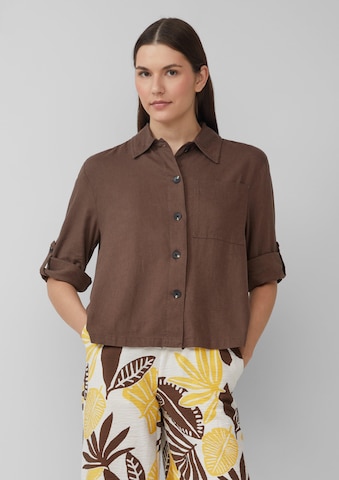 s.Oliver Blouse in Brown: front