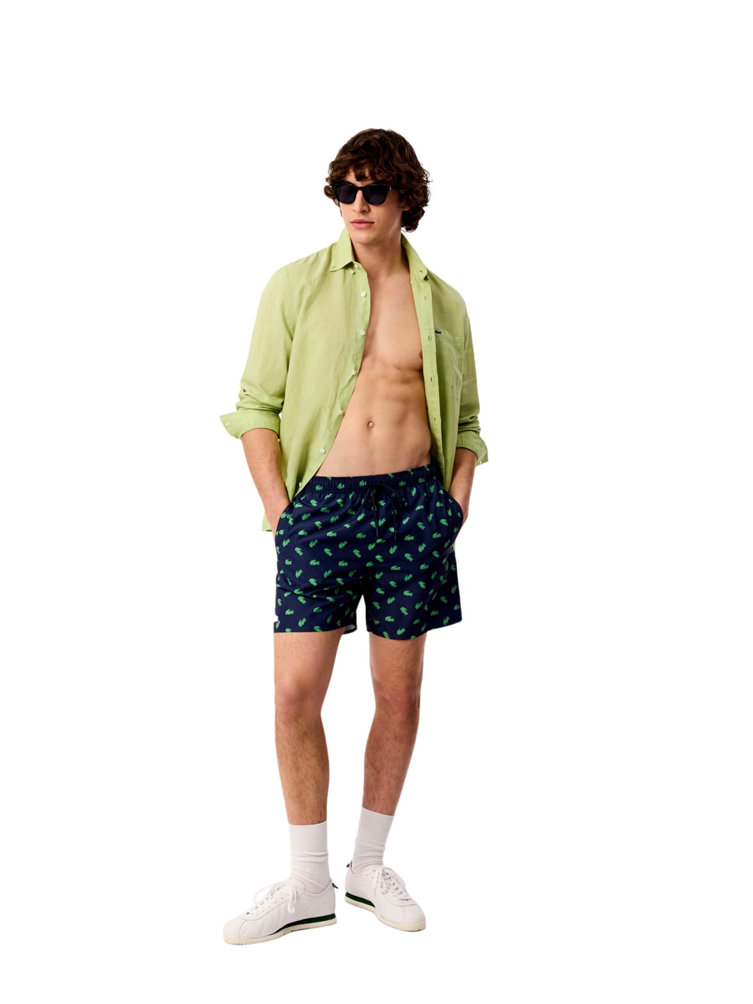 Pantaloncini da bagno di LACOSTE in blu