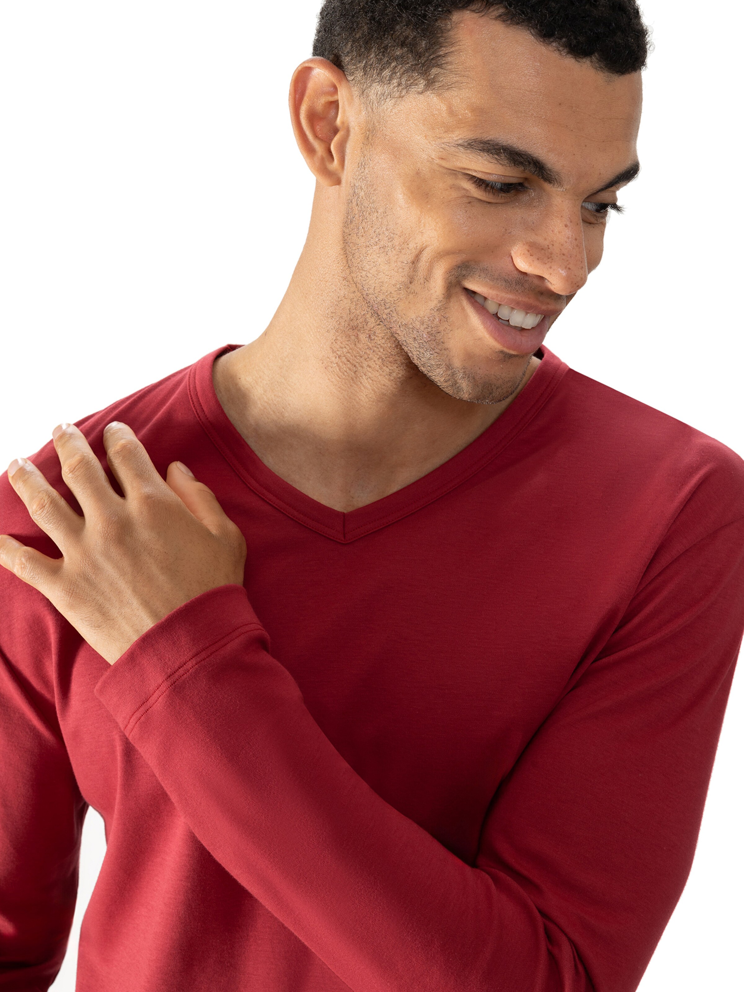 T-Shirt 'Solid Night' Mey en rouge