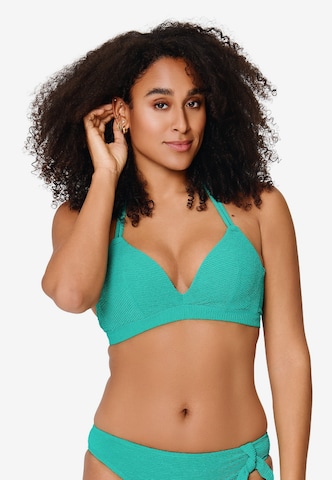 LingaDore - Triangular Top de biquíni em verde: frente