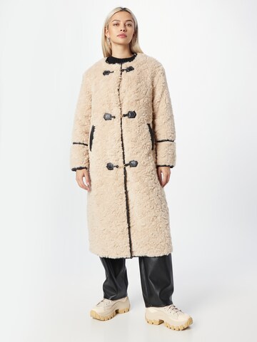 Manteau mi-saison River Island en beige : devant