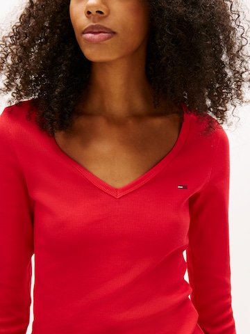 T-shirt 'ESSENTIAL' Tommy Jeans en rouge