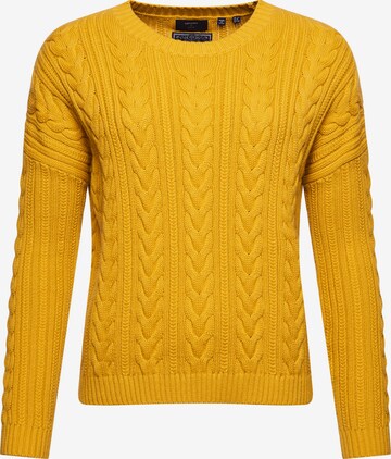 Superdry Sweater in Yellow: front