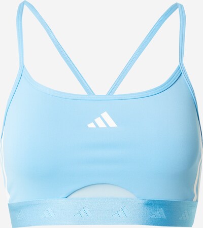 ADIDAS PERFORMANCE Sports bra 'Hyperglam' in Light blue / White, Item view