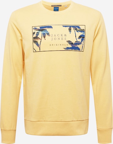 JACK & JONES Sweatshirt 'HAZYS' in Gelb: front