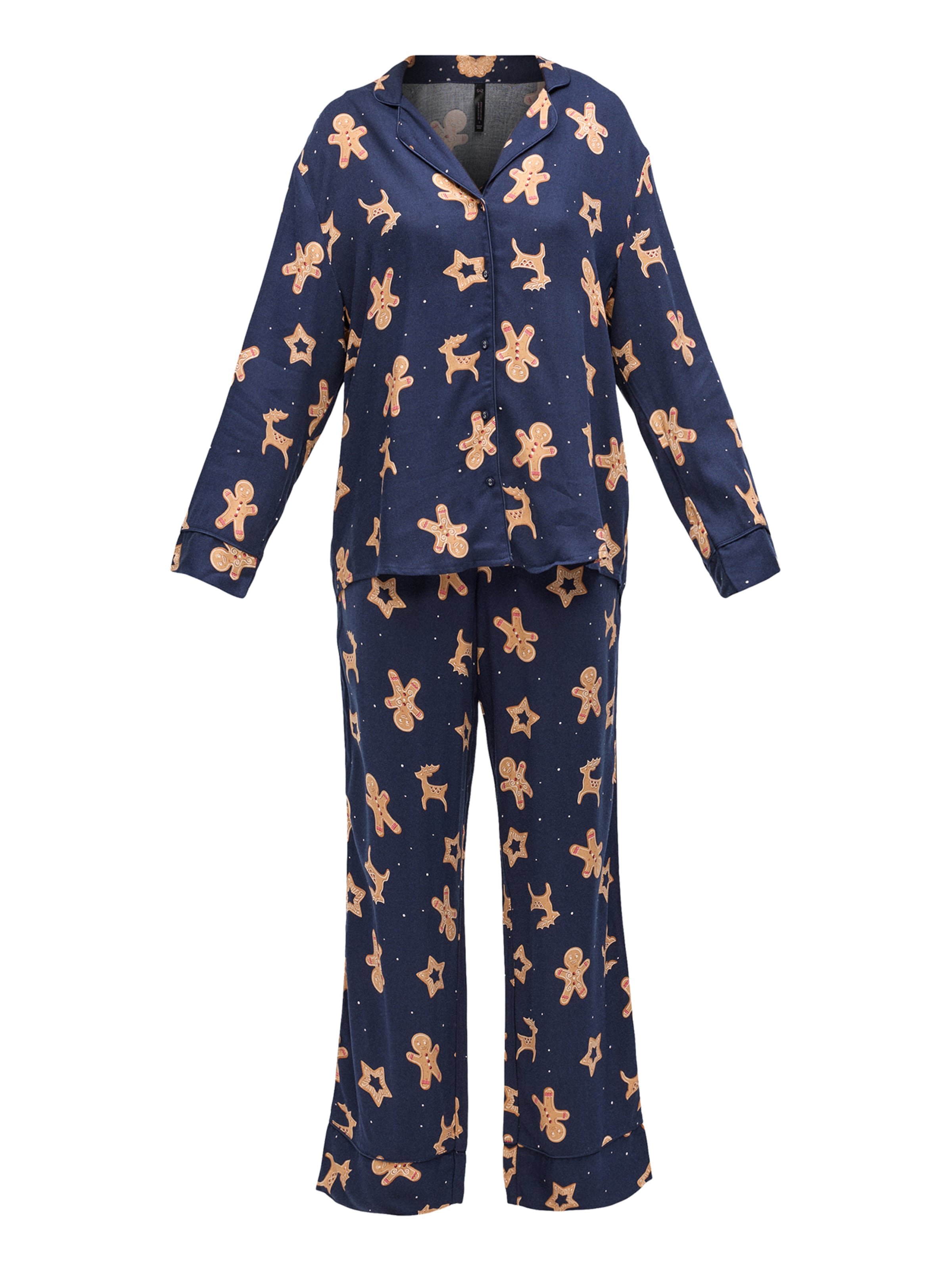 Hunkemöller Pyjama &#x27;Ginger&#x27; in Blauw: voorkant