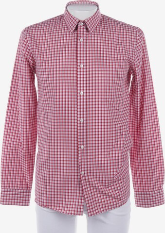 HUGO Red Button Up Shirt in M in Red: front