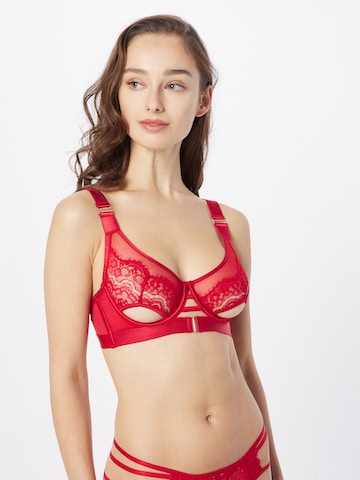 Hunkemöller Podprsenka 'Aurelia' - Červená: predná strana