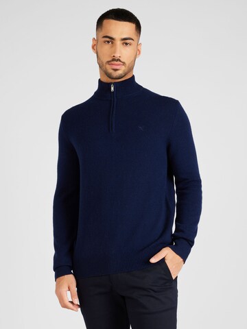 Hackett London Sweter w kolorze niebieski: przód