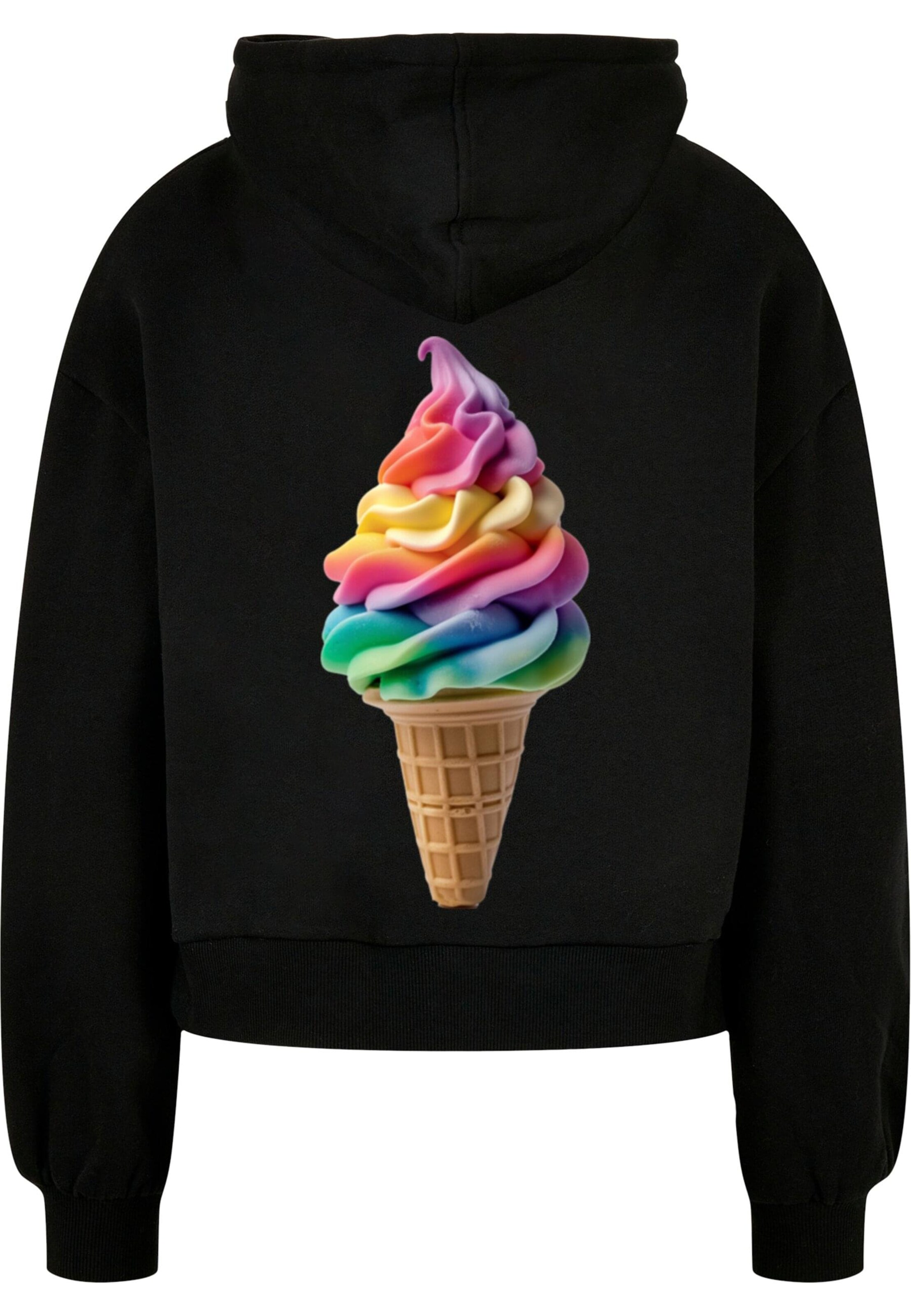Merchcode Sweatshirt 'Pride Scoops' in Black