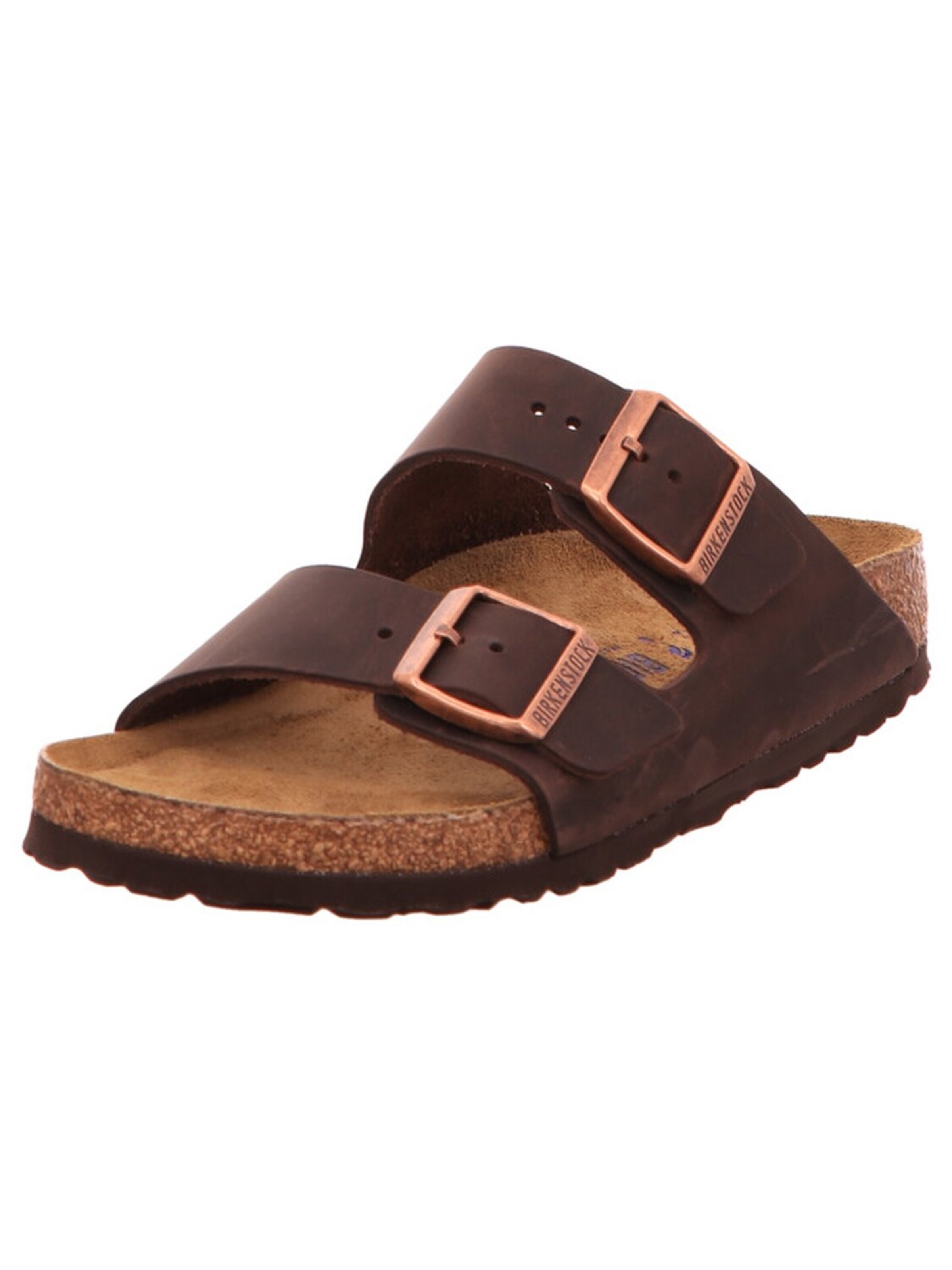 BIRKENSTOCK Muiltjes 'Komfort Stiefel Herren 452763 Echtleder in braun' in Bruin: voorkant