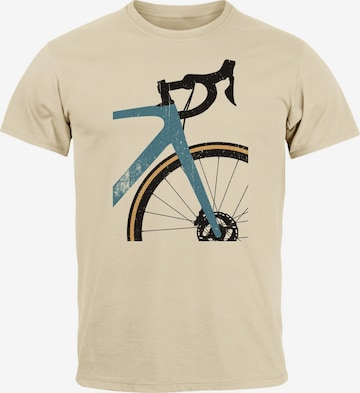 Neverless Shirt 'Rennrad' in Beige: front