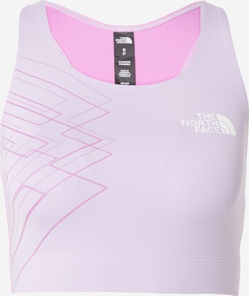 THE NORTH FACE Bustier Sport bh in Lila: voorkant