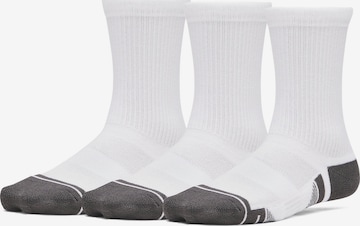 UNDER ARMOUR Athletic Socks in White: front