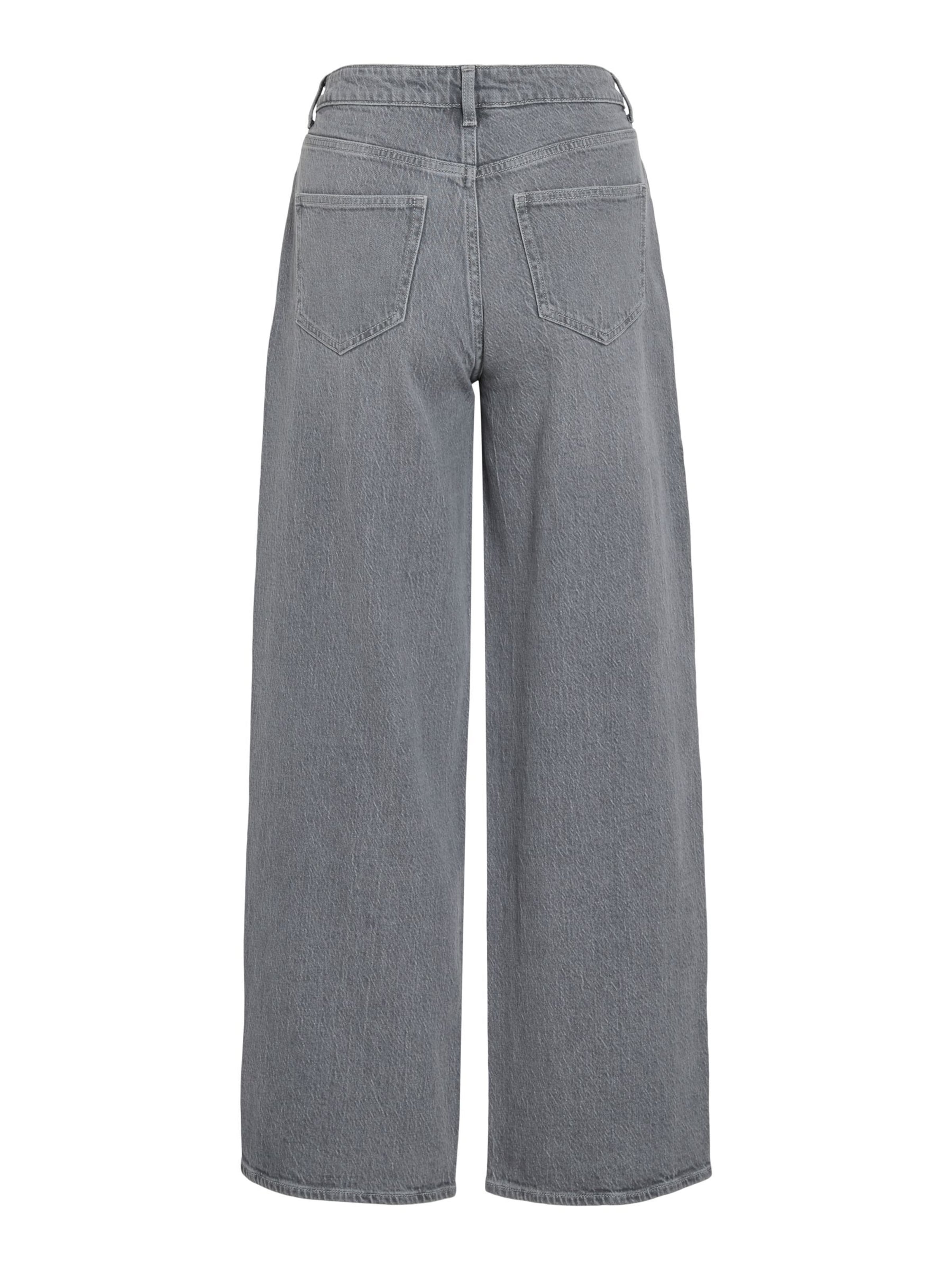 VILA Wide leg Jeans 'VIFreya' in Grijs