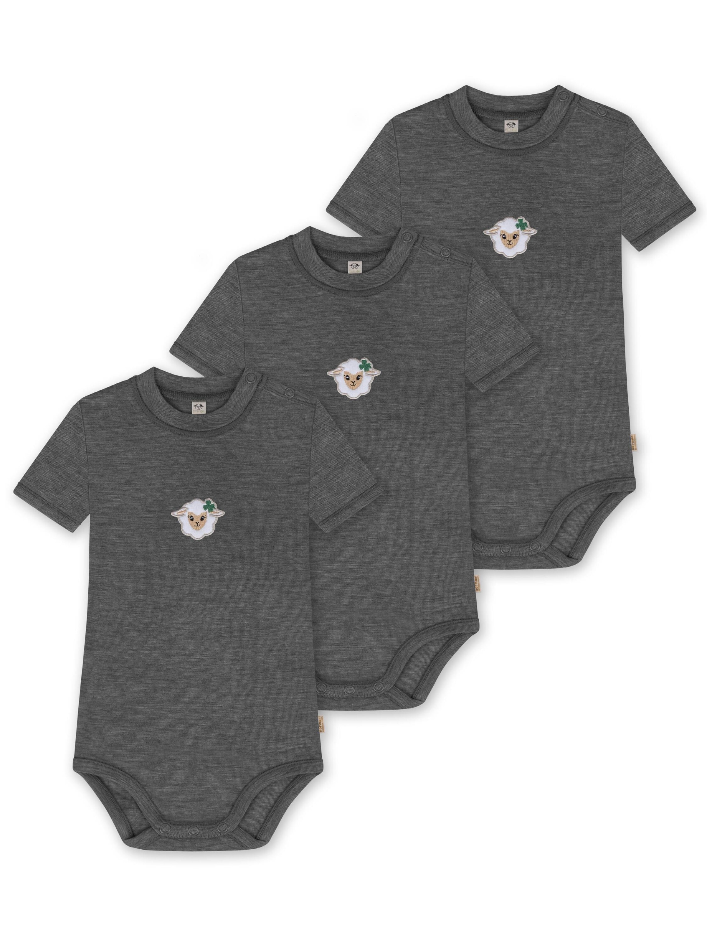 Barboteuse / body normani en gris : devant