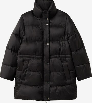 MANGO Winter Jacket in Black: front