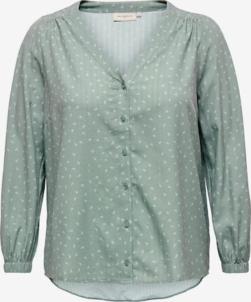 ONLY Carmakoma - Blusa em verde: frente