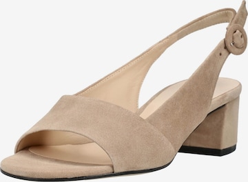 Sandales à lanières Högl en beige : devant