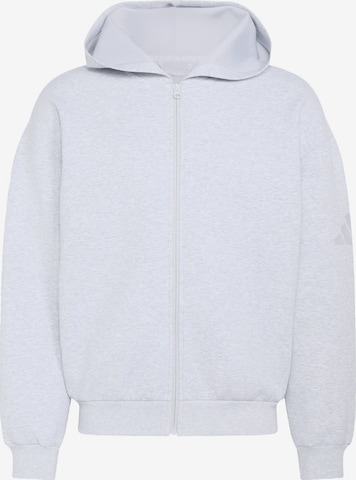 Veste de survêtement 'Soft Lux' ADIDAS SPORTSWEAR en gris : devant